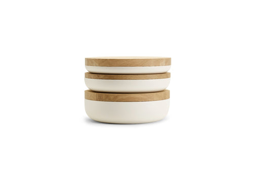 VVD pottery set - pottery set white and oak