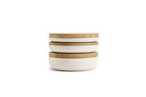 VVD pottery set - pottery set white and oak