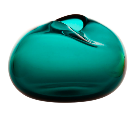 Caillou vase blue green