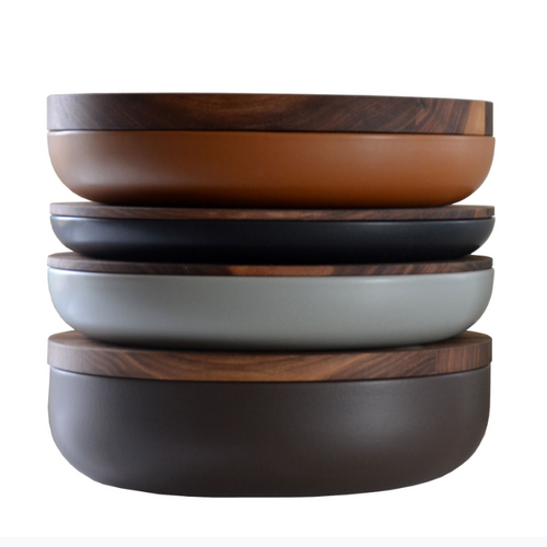 VVD pottery set - 4 piece set with walnut lid